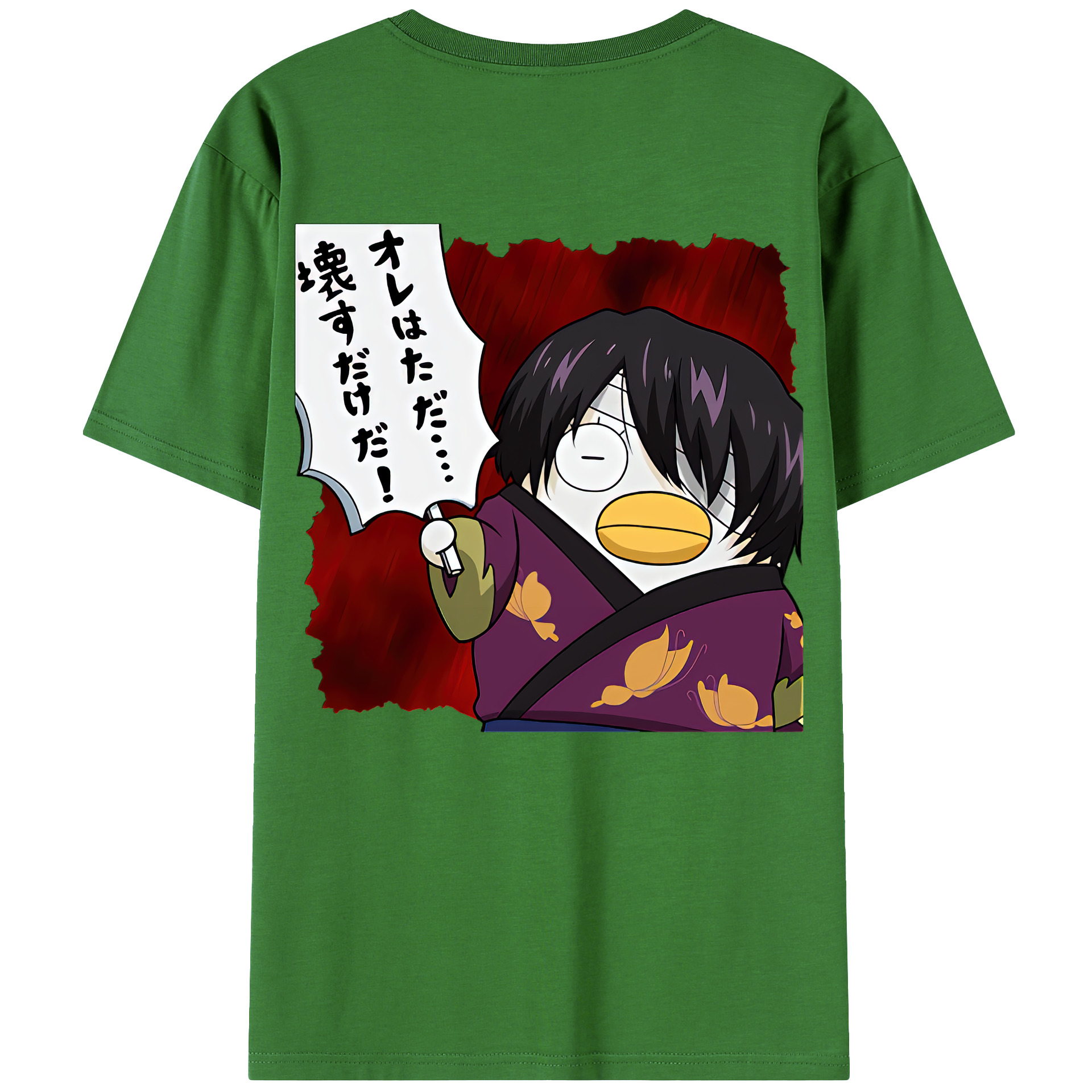 （画像用） ぎんたま 坂田銀時（さかたぎんとき） 神楽 志村新八（しむら しんぱち） GINTAMA Sakata Gintoki Kagura Shimura Shinpachi レディース半袖Tシャツ(バックプリント)